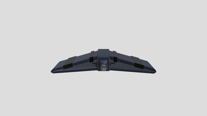 Low-Poly Space Ship 3D Model