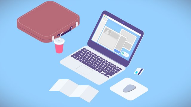 Laptop 3d illustration 3D Model