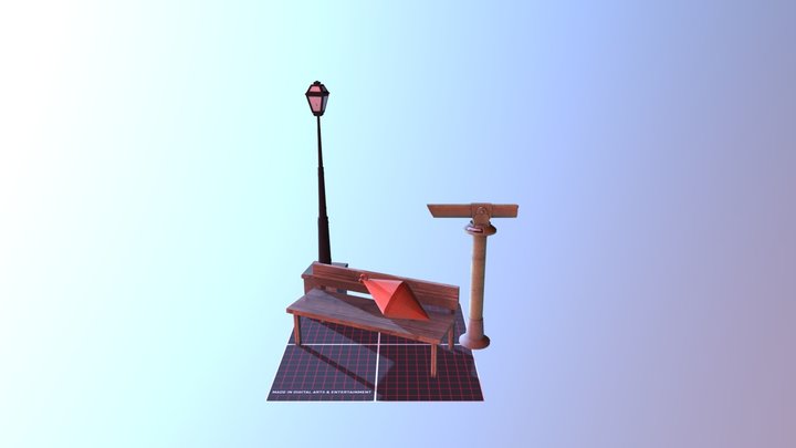 ASSIGNMENT: 5 Finished Props 3D Model