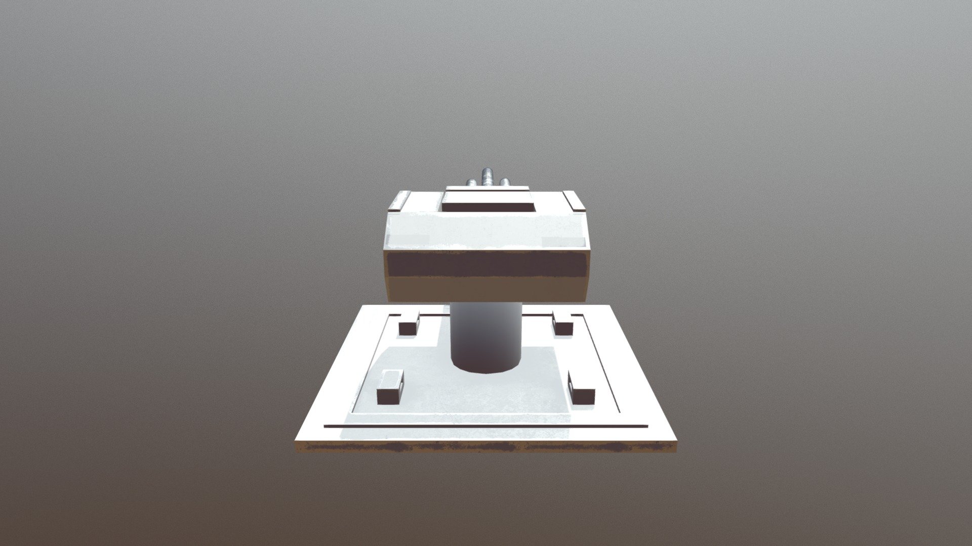 3 barrel turret