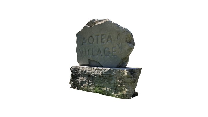 Aotea Village Sign 3D Model