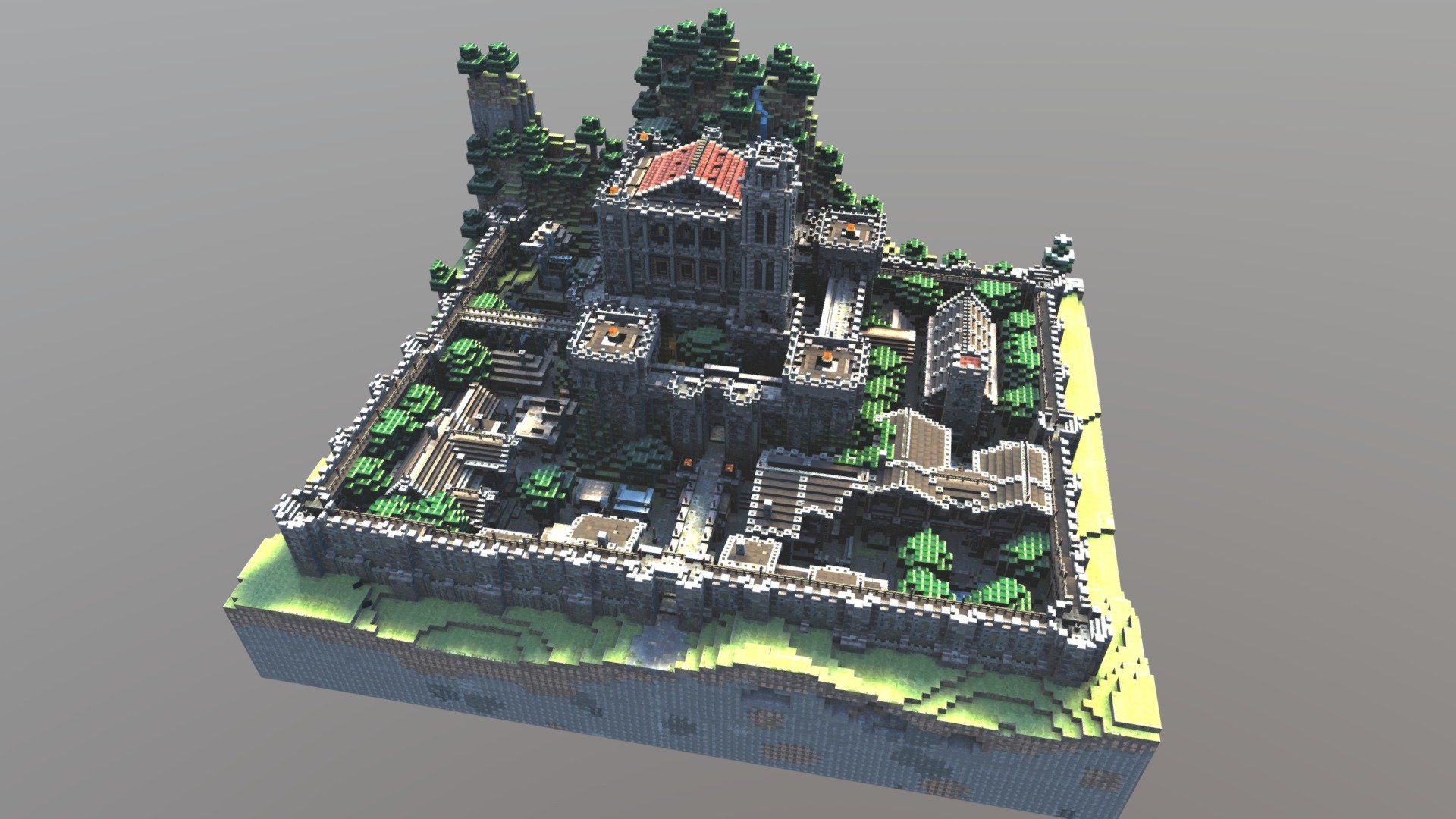 Minecraft castle - Download Free 3D model by jichen66666 [09106bb ...