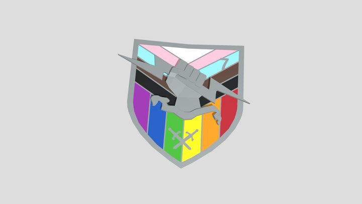 Lgbt Bungie Pin 3D Model