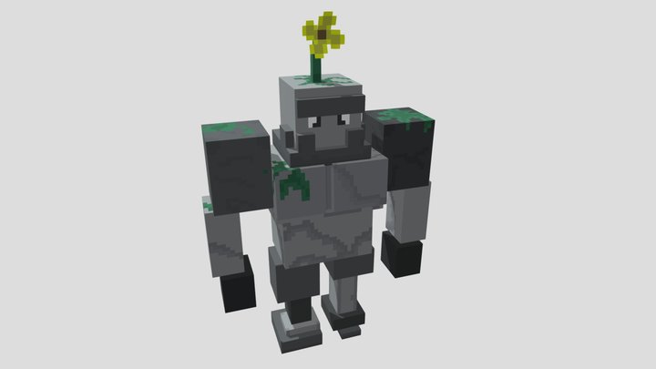 Terraria Rock Golem 3D Model