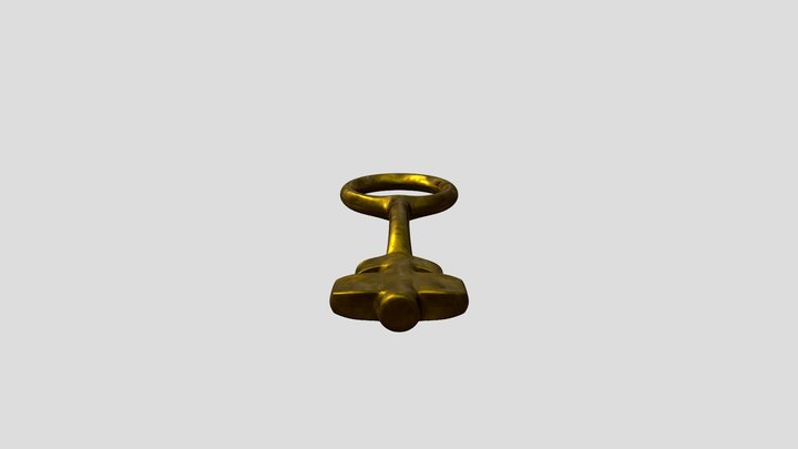 Golden Key 3D Model