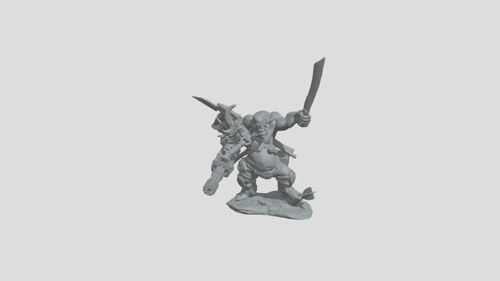 big bullet orc warhammer 3d print model 3D Model