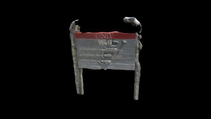 WRI Sign Highpoly 3D Model