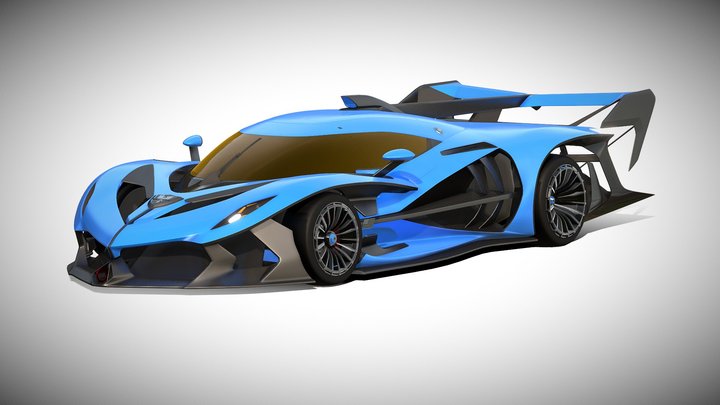 2024 Phoenix RazorBird GTR Hypercar 3D Model