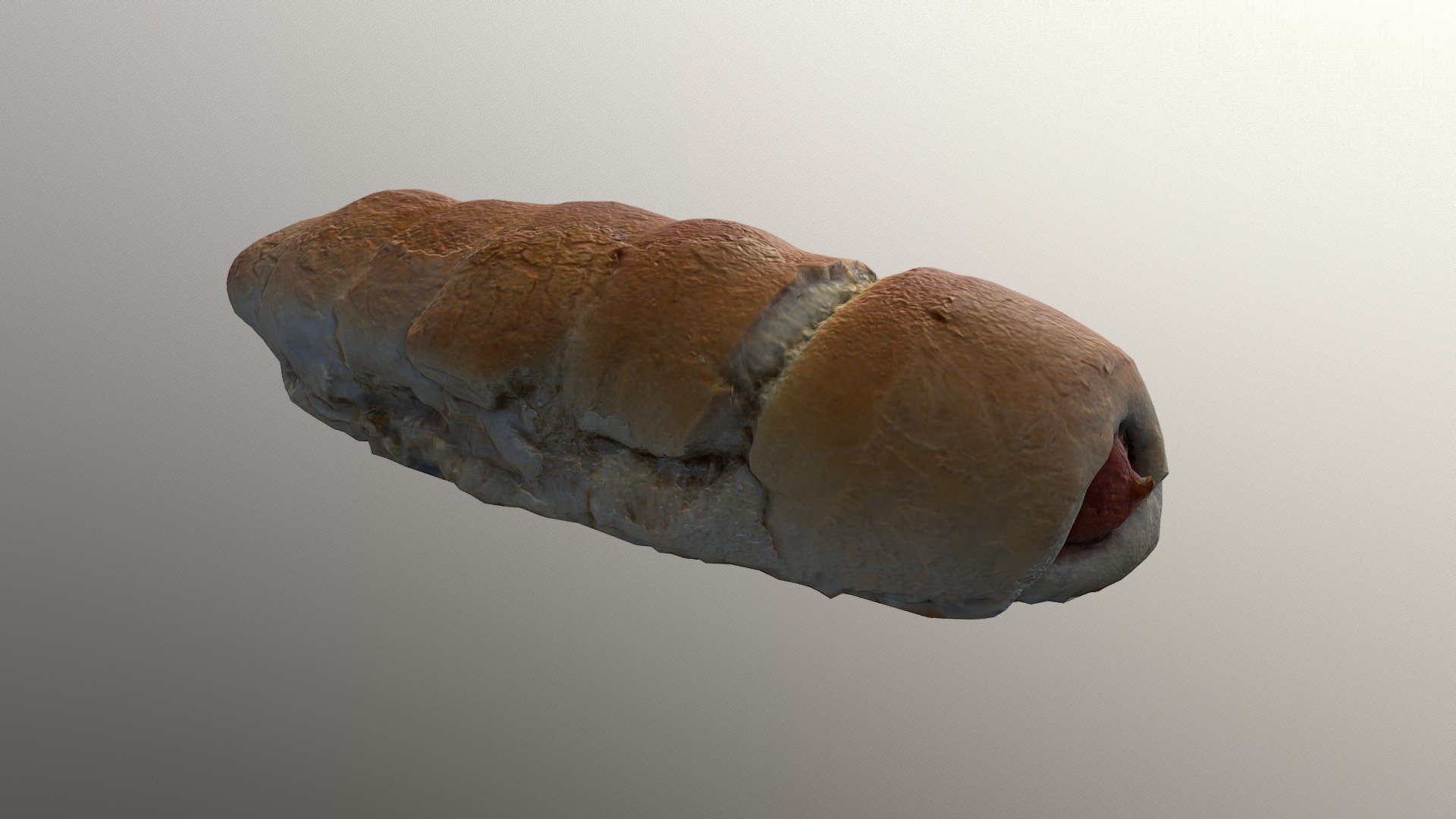 Hotdog lowpoly (7k tris) 3D scan