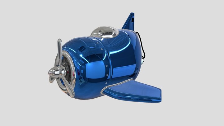 cartoon plane 3D Model