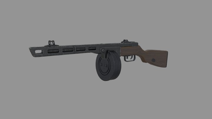PPSh-41 3D Model
