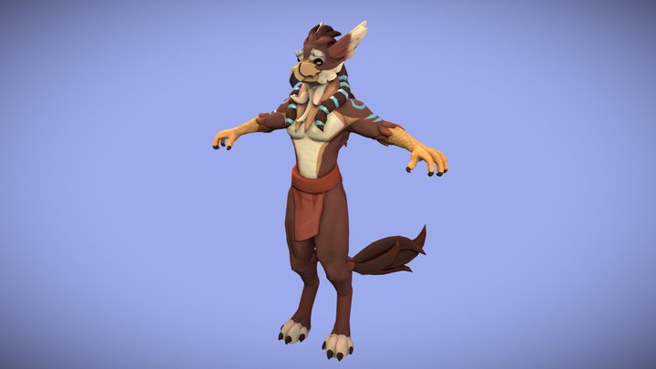 Gryphin Character 3D Model