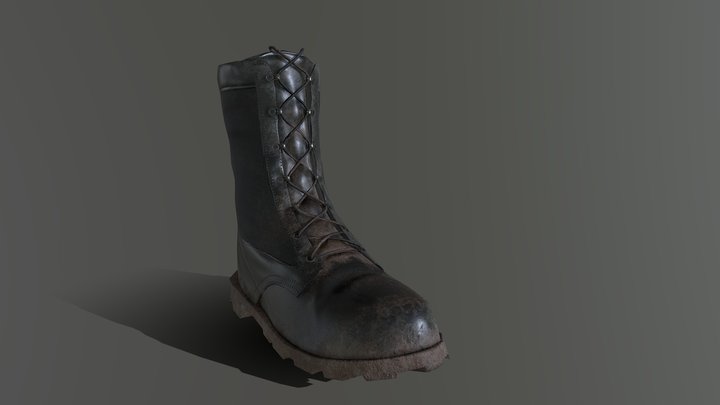 Army boots 3D Model