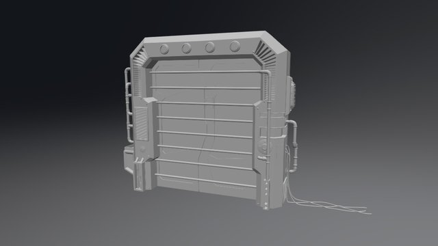 Sci-Fi Gateway 3D Model