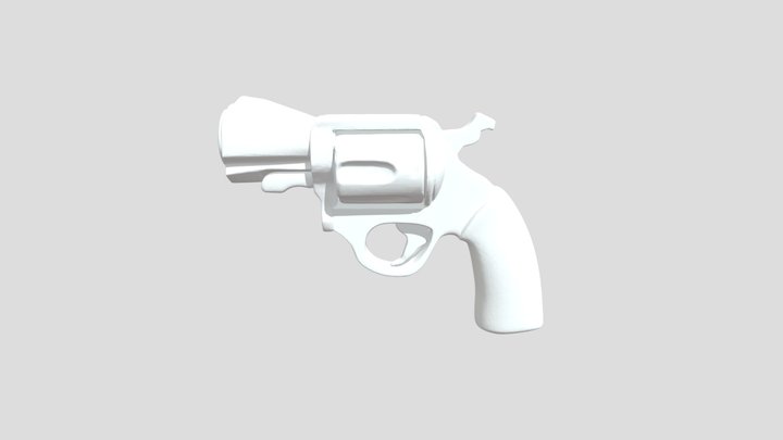 Colorful Toy Gun Illustration 3D Model