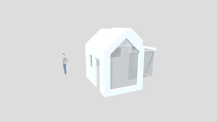 Backyard Shed 3D Model