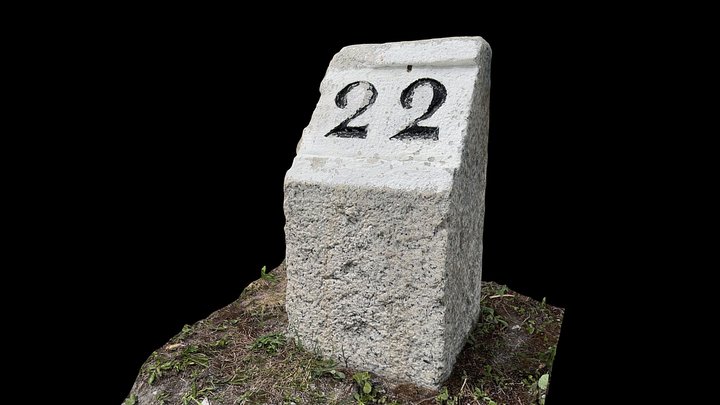 Milestone Innertkirchen - Grimselpass km 22 – Free 3D Model STL