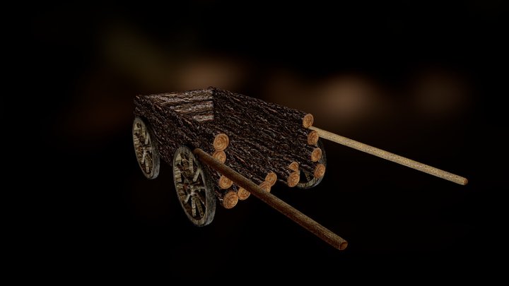 Old Cart 3D Model