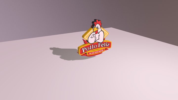 LOGO-POLLO-FELIZ 3D Model