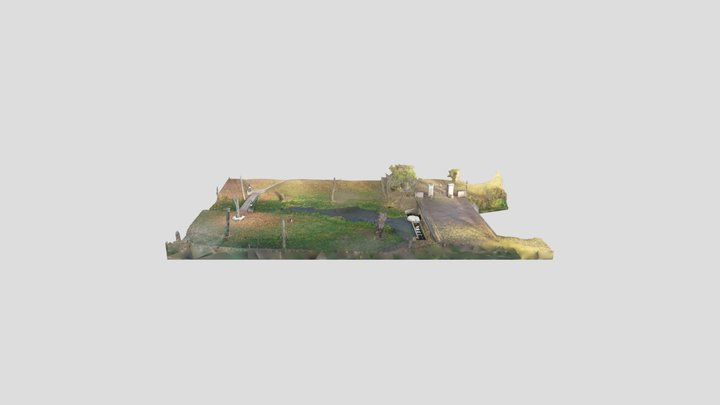 Ulriksdals slott fisketrappa 3D Model