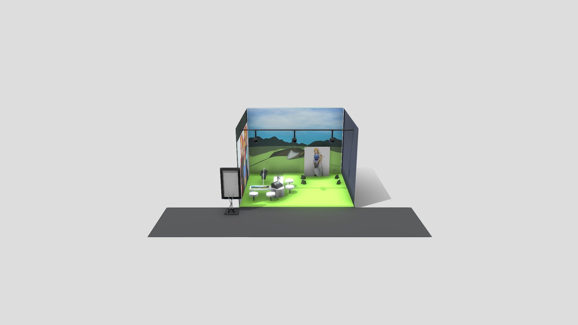 Virtual booth - Masuku Production V2 - 3D model by MrMaskYT [091a5b5 ...