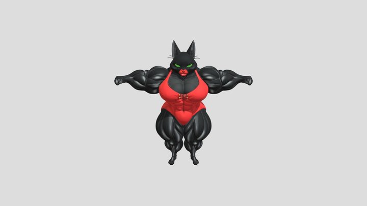 Feline Powerhouse 3D Model