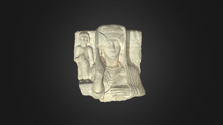 Palmyrene Funerary Relief 3D Model