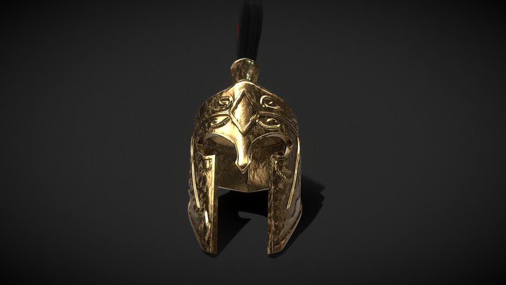 Spartan Helmet 3D Model