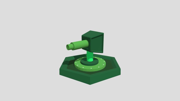 Laser Cannon 3D Model