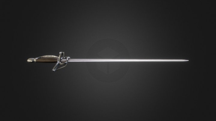 Renaissance rapier 3D Model