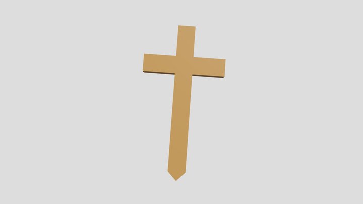 Simple Cross 3D Model