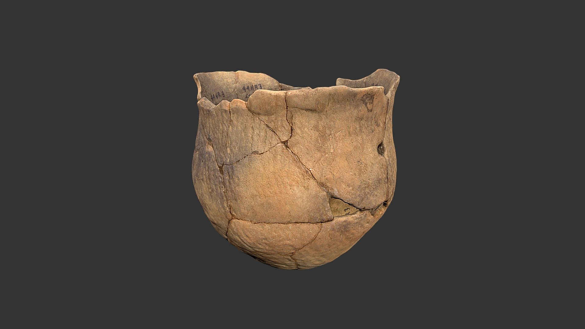 Dan River Cord-marked Jar (2356p53-3)