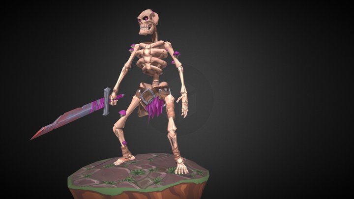 Skeleton warrior 3D Model