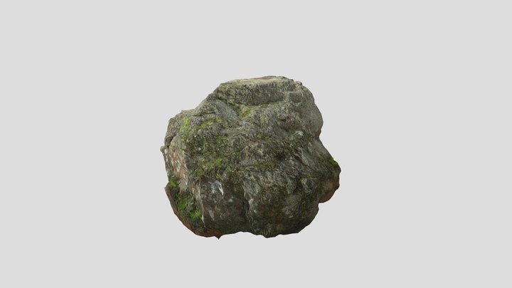 Mossy Rock 3D Model