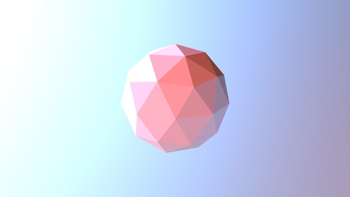 Icosphere 3D Model