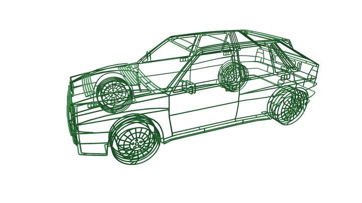 BRC001-LANCIA-DELTA 3D Model
