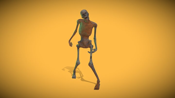 Skeleton Zombie 1 3D Model