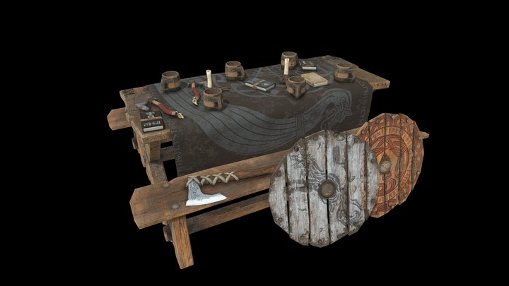 viking scene props – Modello 3D gratuito STL