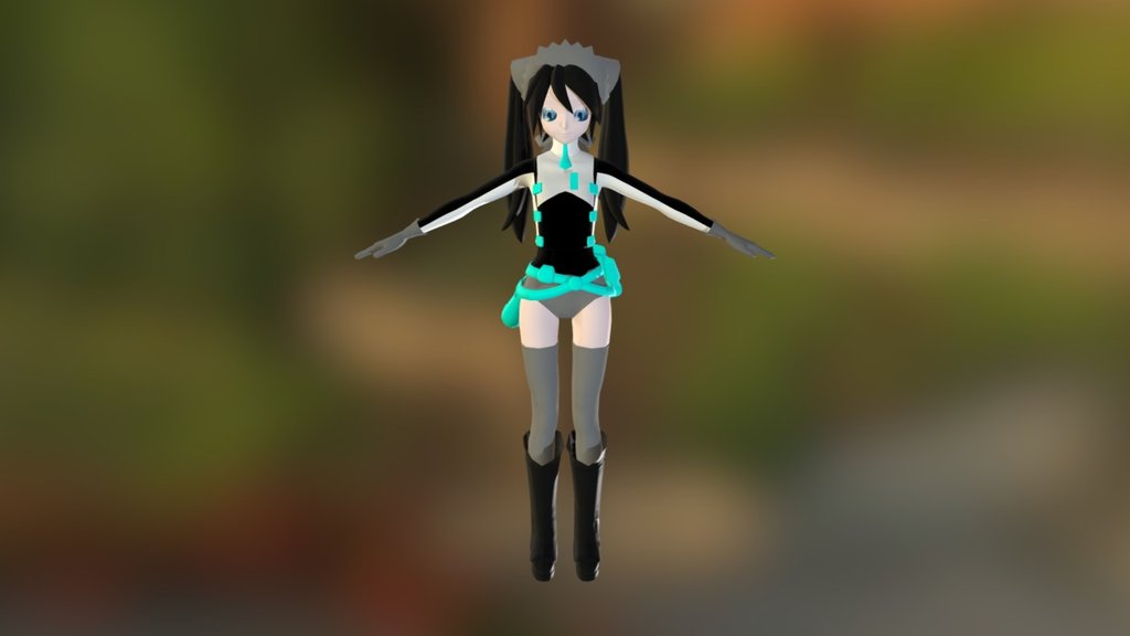 Epic Miku FBX  Download Free 3D  model  by creator234 