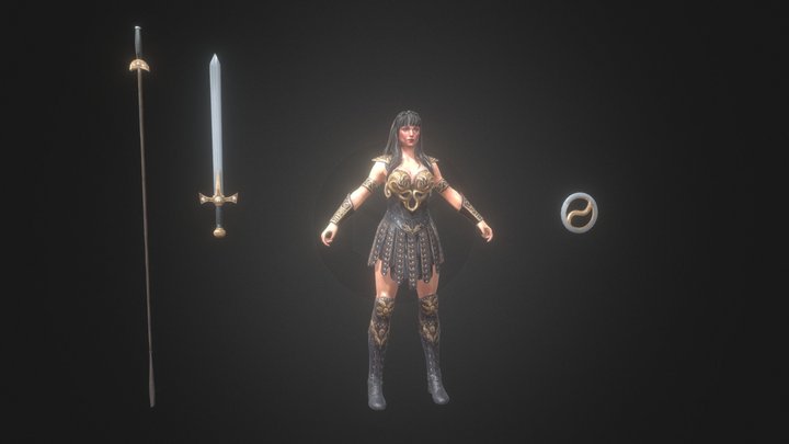 RaidShadowLegends - Xena Warrior Princess – Modèle 3D gratuit STL