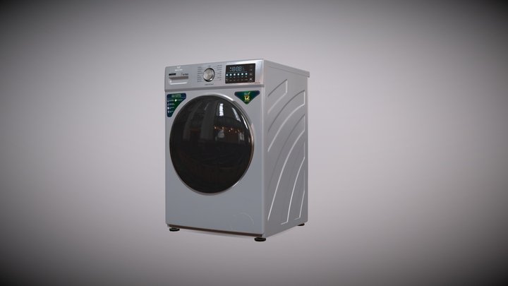 Front Load Washing Machine 3D Model