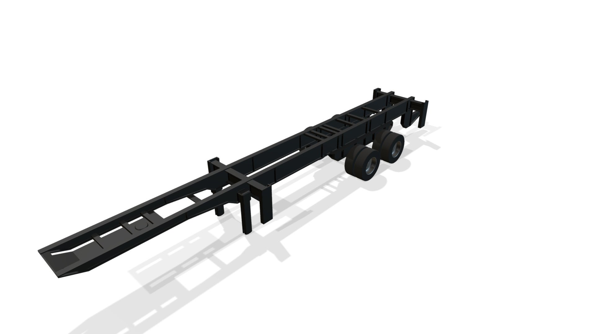 Vehicle Trailer Chassis — Sketchfab embed 3D viewer