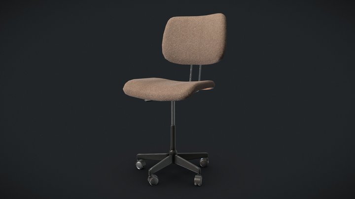 Vintage Office Chair 3D Model