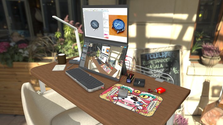 一张桌子 – Kostenloses 3D-Modell STL