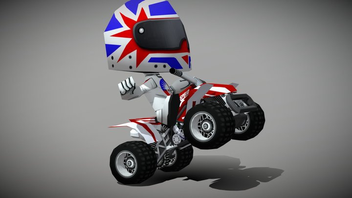 3DRT - Chibii racers - Quad Bikes pack 3D Model