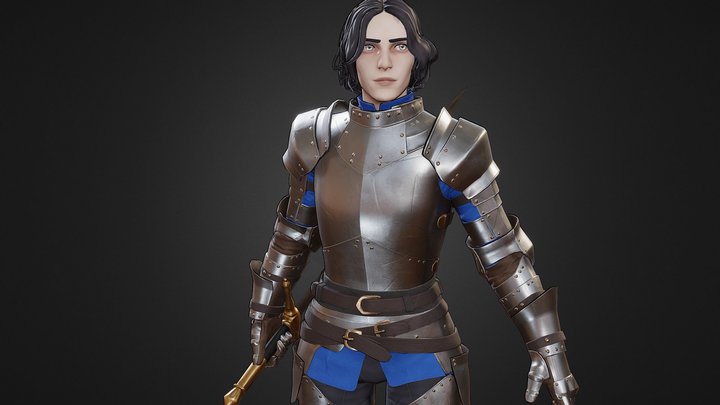 Knight Lucién - Unity3D Game-Ready Character 3D Model