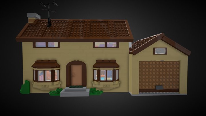 Lego Simpsons House 3D Model