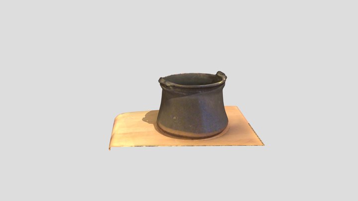 Copper pot - early 20th century 3D Model