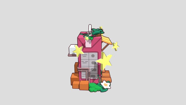 Juice shop 3D Model