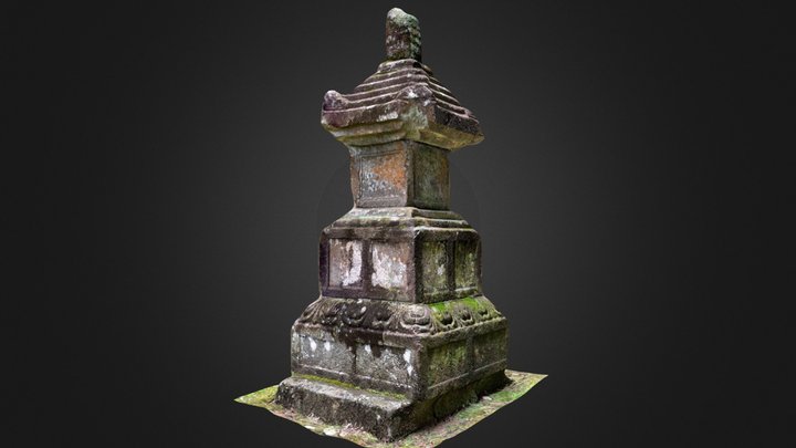 城里町　清音寺宝篋印塔 3D Model